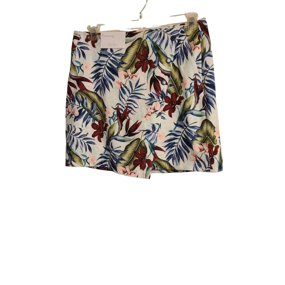 NWT Lady Hagan Golf Skort SZ 12 $65 Painterly Palm Mint